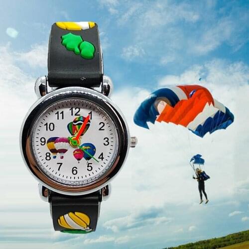 Children Sports parachute watch children gifts kids quartz watches boys girls clock learn to time kids watches for baby gift