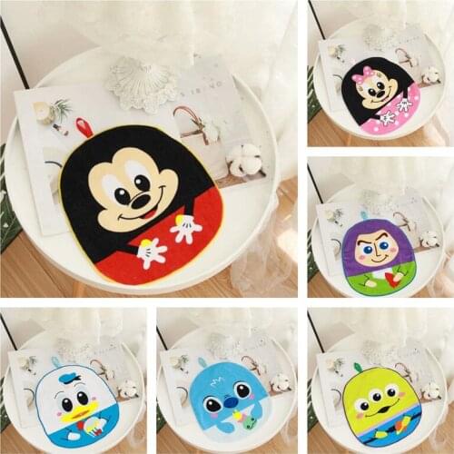 Disney Mickey Minnie Baby Nursery Hand Towel Buzz Lightyear Toddler Soft Plush Cartoon Small Square Towel Bathroom Products