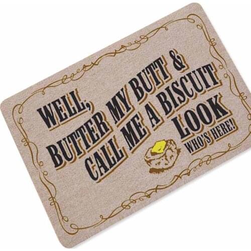 Welcome Doormat Entrance Door Mat Funny Word Printed Anti-Slip Floor Mat Rugs Custom Front Door Mat Carpet