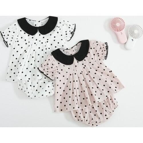 Baby Girls Summer Clothes Set 100% Cotton Infant Kids Girl Clothing Short Sleeve Tops+PP Pants Newborn Girl Baby Clothing Suit