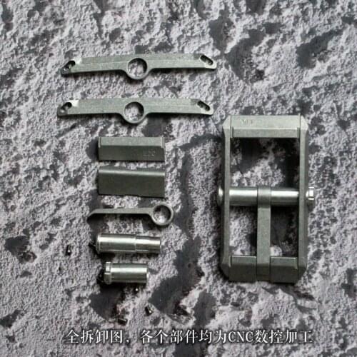 Modular hidden EDC storage tube belt buckle