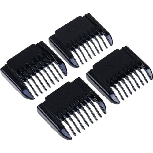 4 Pcs Replacement Tool Attachment Size Barber Replacement Guide Combs Hair Trimmer Clipper Limit Comb Cutting Guide