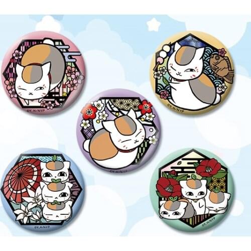 Nyanko-sensei Natsume Yuujinchou Madara 58mm Brooch Pins Super Cat Badges