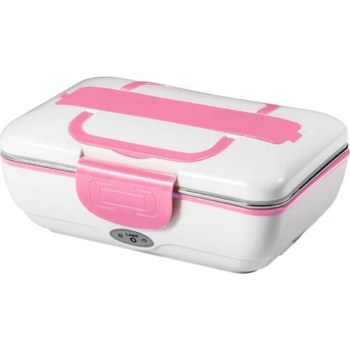 12V 110V/220V Portable Electric Heating Stainless Steel Lunch Box Home Car Truck Home Rice Box Food Warmer Dinnerware Set