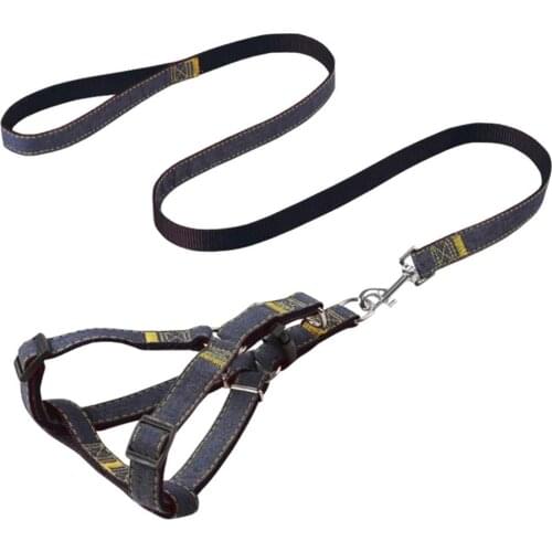 Dog Harness Leash Chest Back Traction Rope Adjustable Dog Harness No Pull Reflective Breathable Traction Rope Pet Products