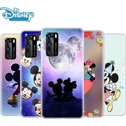 Transparent Cover MicMickey Mouse Cute Smart For Huawei P50 P40 P30 P20 P10 P9 P8 Lite Pro Plus mini 2019 2017 Phone Case