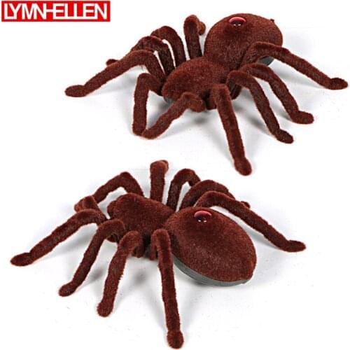 Realistic Crawling Spider Tricky Toy Novelty Spoof Electric Toy Simulation Two Pass Infrared Remote Control Spider