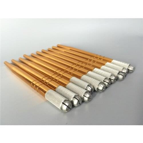 100Pcs Manual Tebori Eyebrow Tattoo Pen Permanent Makeup Pen Machine Microblade Pen For Lip And Eyebrow Tattoo Equipment