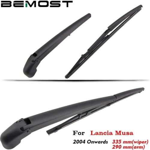 BEMOST Car Rear Windscreen Windshield Wiper Arm Blade Soft Natural Rubber For Lancia Musa 335MM Hatchback Year From 2004 To 2018