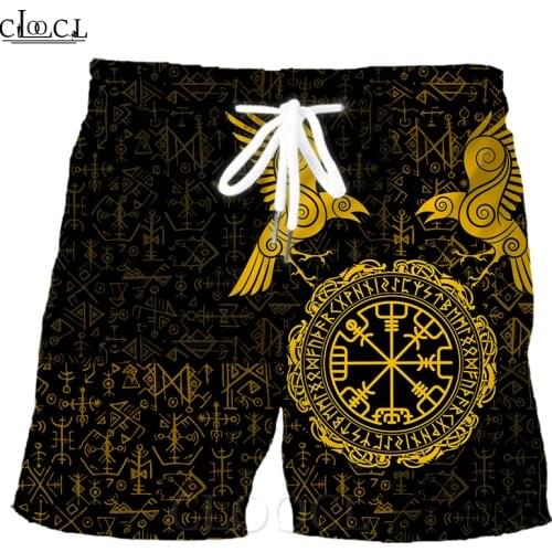 CLOOCL Newest Viking Odin Tattoo 3D Print Fashion Men Shorts Summer New Harajuku Hip Hop Leisure Beach Shorts Drop Shipping