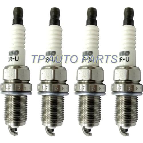 4 Pieces Spark Plug Compatible With Toyo-ta OEM 90919-01166 K20R-U 9091901166 K20RU