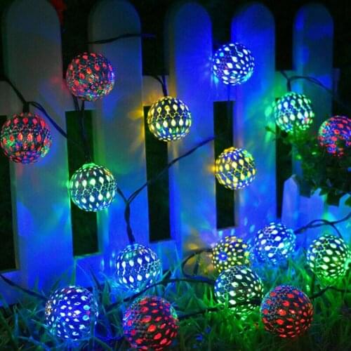 Solar Power LED String Lights Garden Fairy Lights Hanging Lantern Christmas Party Home Wedding New Year Decoration