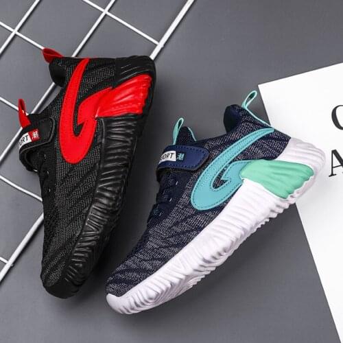 Summer autumn boys fashion Flying woven breathable soft children shoes Anti-slippery Light sports Casual kids lazy Coconut shoes