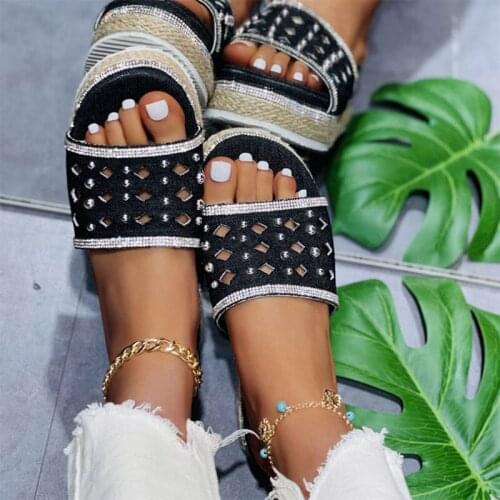 Womens Summer Sandals Thick Bottom Ladies Platform Shoes Hollow Out Women Plus Size Shoe Peep Toe Fashion Footwear 2021 New