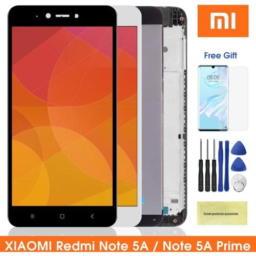 5.5" Original LCD For XIAOMI Redmi Note 5A LCD Display Touch Screen Digitizer Assesmbly for Redmi Note 5A Prime LCD Y1 / Y1 Lite