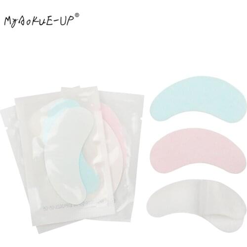 100 pairs/lot Eyelashes Paper Patches Pink Pads Under Gel Eye Pads Grafted Eyelashes Eyelash Extension Makeup Tools