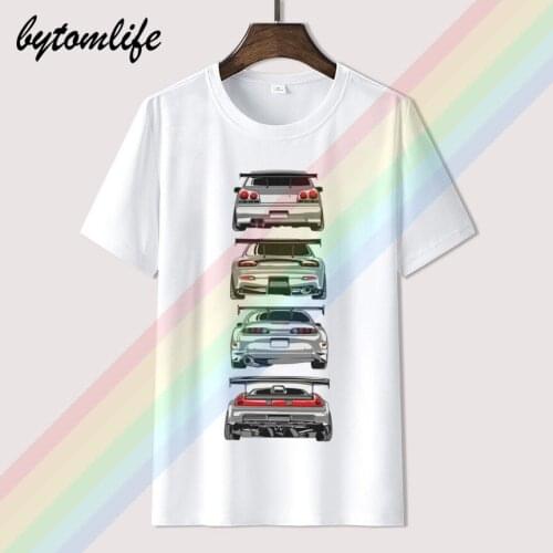 2018 fashion hot sale Japanese Classic Legend Car 90s R34 GTR Skyline RX7 NSX 350Z S2000 Tshirt T shirt