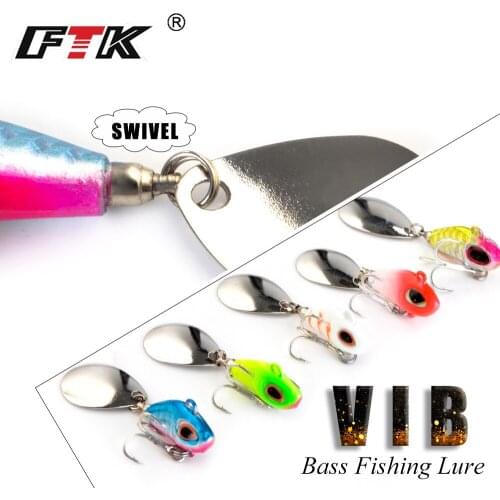 2021 Spoon NEW Summer FTK Bass Fishing Lure Swivel Crack 10g/15g 3D-eye AD-Sharp Hook