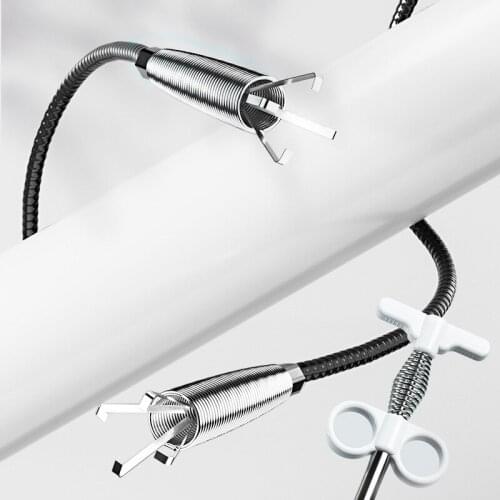 3M Toilet Sewer Clog Long Line Steel Spring Hook Kitchen Bathroom Sink Pipe Drain Cleaner Pipeline Hair Cleaning Remover