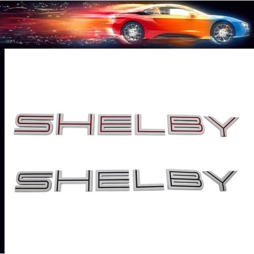 3D Premium ABS SHELBY car Hood Fender trunk Rear Bonnet Nameplate Decal Emblem Badge Sticker for mustang Shelby GT500 GT350