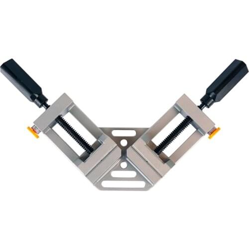 Aluminum 90 Degree Right Angle Clamp Single/Double Handle Woodworking Frame Clip for Framing Photo Clamping Tools