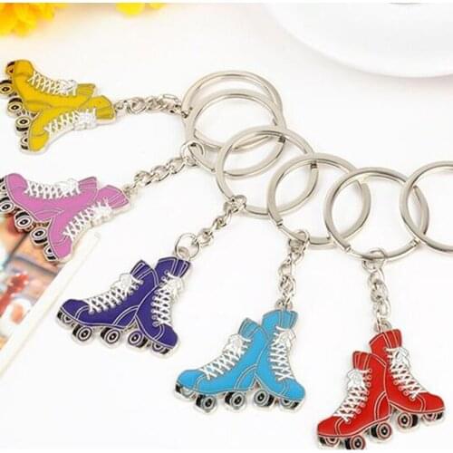 Keychains For Women Brand Key Ring Creative Roller Skates Car Holder Chaveiros Sports Chain Shoe Key chain