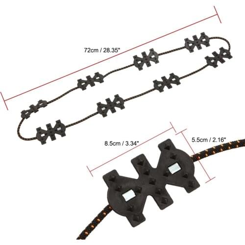 Car Snow Chains Anti Slip Snow Chains Tire Emergency Winter Driving Fits for Universal Cars Truck