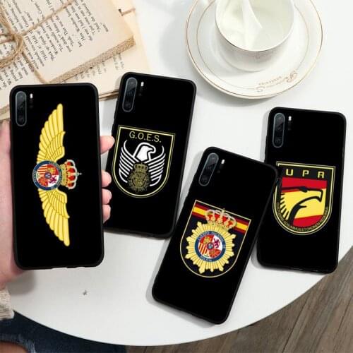 Spain National Police logo Phone Case For Huawei P20 P30 P40 lite Pro P Smart 2019 Mate 10 20 Lite Pro Nova 5t