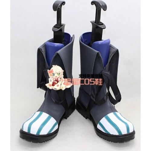 The Dark Black bullets Kohina Hiruko Short Cosplay Shoes Boots X002