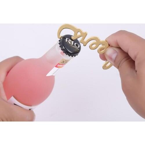 Home Kitchen Bar Alloy cheer beer bottle opener Marriage wedding party favor gifts Free Shipping LX2843
