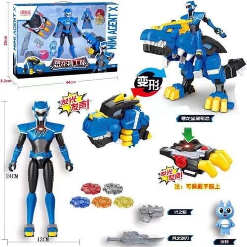2021 MiniForce Transformation Action Figure Toys Agent Toys X Volt Semey Air Force With Small Kids Toys For Boys Gifts Blue