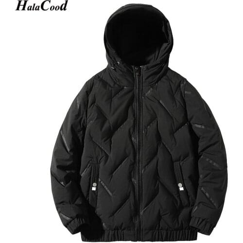HALACOOD Hot New Winter Fashion Brand Duck Down Jacket Men Korean Hooded Streetwear Feather Coats Windproof Warm Men Clothing