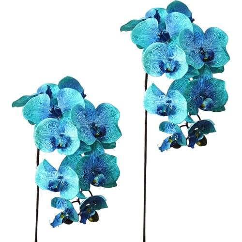 Artifical Flower Butterfly Orchid Fake Decration Simulation Plant For Wedding Party Festivals Home Decor Silk 10 Phalaenopsis