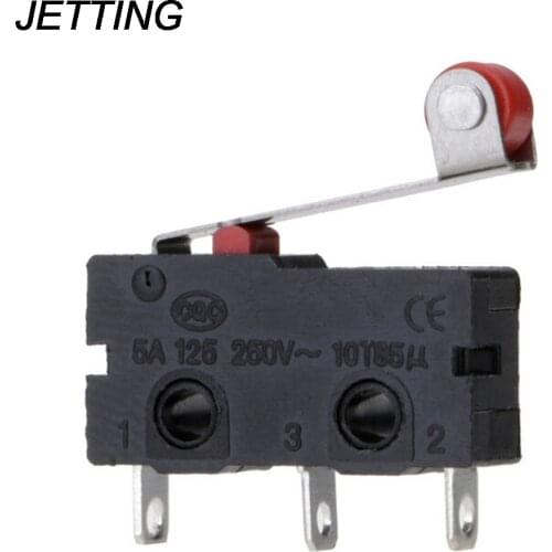 JETTING 5Pcs/Set Micro Roller Lever Arm Open Close Limit Switch KW12-3 PCB Microswitch Tool Parts Wholesale