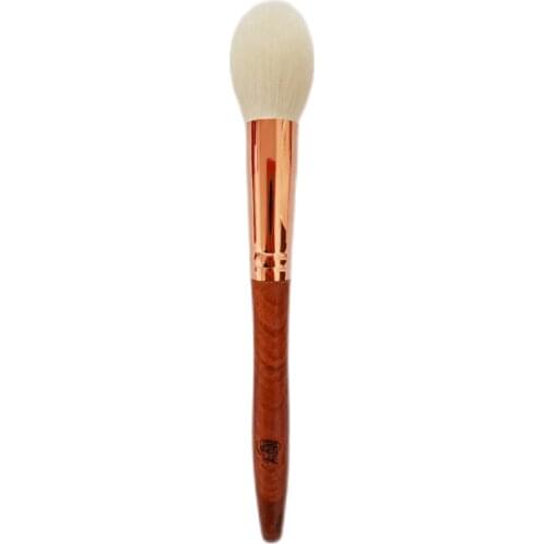 K04 Professional Handmade Makeup Brush Soft Saibikoho Goat Hair Round Blush Highlighter Brush Rosewood Handle Make Up Brushes