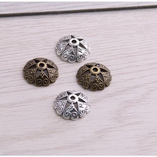 SWEET BELL 60pcs 6*15*15mm Two Color Receptacle Hollow Pentagram DIY Spaced Jewelry Accessories Charms For Jewelry Making