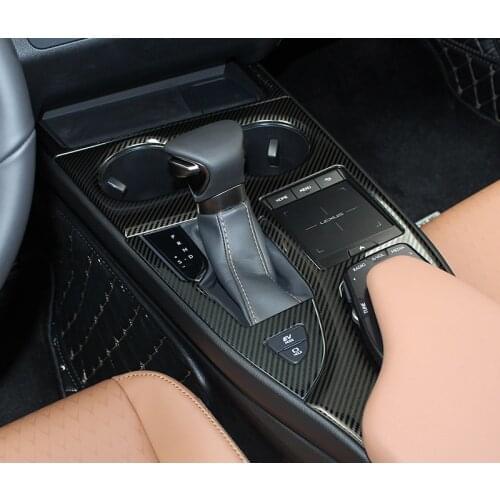 Modified interior carbon fiber pattern in the middle the control panel stainless steel For Lexus UX200 UX250h UX260h 2019 2020