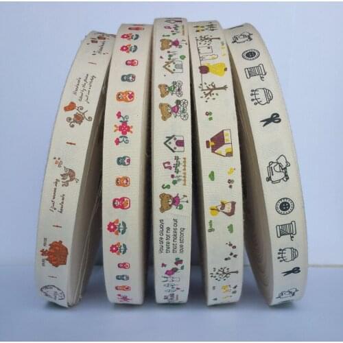 New arrival 10Yards 20mm handmade Cotton Ribbons Sewing thickening 100% cotton ribbon Wholesale