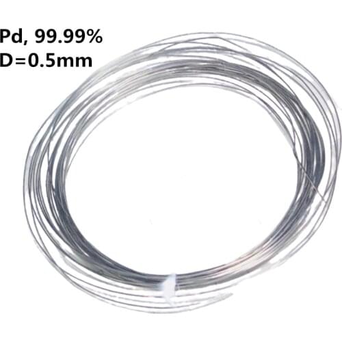 Palladium metal Wire 99.99% Element Pd Pure Diameter 0.5mm