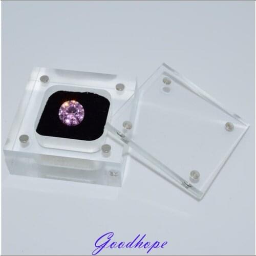 100x Clear Storage Box Acrylic Craft Beads jewelry Gemstone Protection Display Holder Wedding Loose Diamond Showing Container