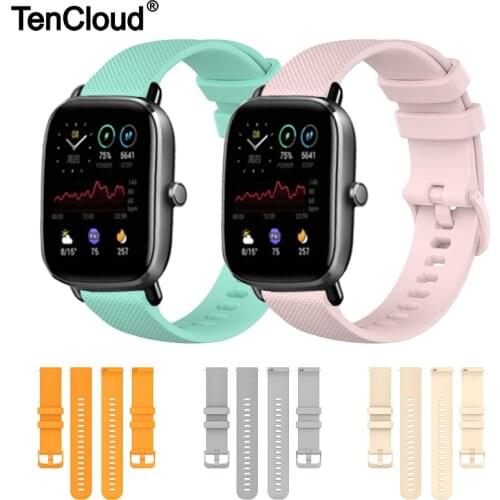 Silicone Band For Amazfit BIP S Smart Watch Strap For XIaomi Huami Amazfit BIP U/GTS 2/GTR 42mm Wristband Replacement Bracelet