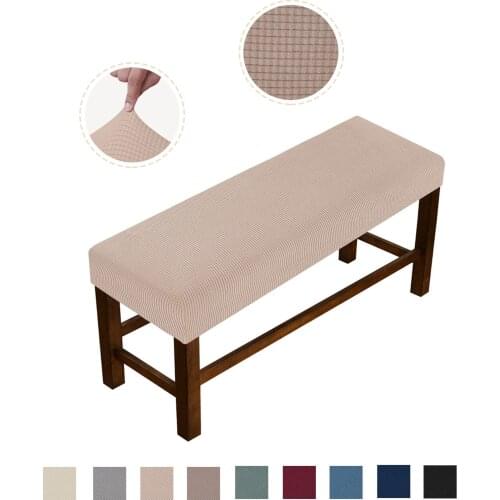Replacement Stretch Rectangle Bench Cover Seat Slipcover Machine Washable