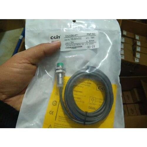 Brand new original authentic C-Lin CHJ12M-4P1 Non-embedded PNP type DC three-wire DC10-30V Inductive proximity switch