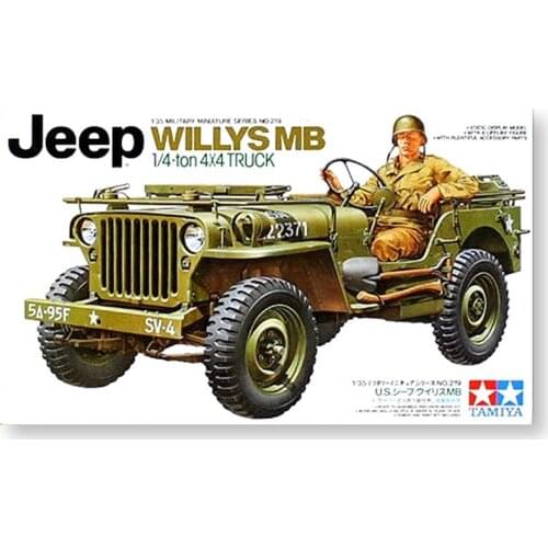 Tamiya Assembly Model Car 1/35 JEEP WILLYS MB The Second World War Collection Plastic Building Painting Model Kits Toys