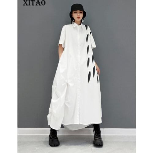 XITAO White Summer Dresses