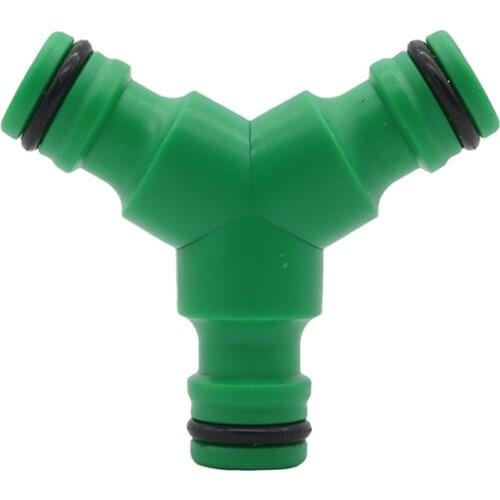 Y Type Water Quick Coupling 3 Way Garden Hose Connector Spliter Garden Irrigation Washing Pipe Fittings Repair Coupler 5 Pcs