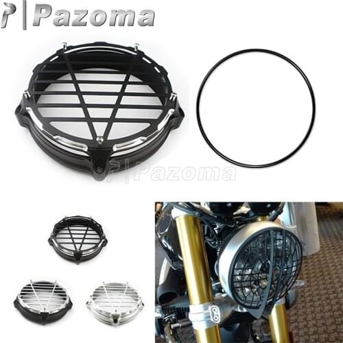 For BMW R nineT 2014-2019 R nineT Scrambler 14-17 Headlight Protector Mask Retro Motorcycle 7" Headlight Trim Ring Bezel Cover