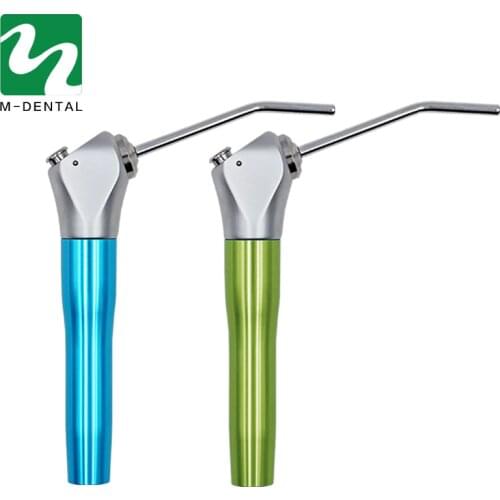 1 Set Dental Air Water Spray Triple 3 Way Syringe Handpiece + 2 Nozzles Tips Tubes For Dental Lab Blue/Green Available