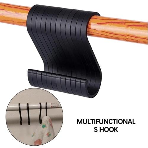 12 PCS Space Aluminuml Practical Hooks S Shape Kitchen Railing S Hanger Hook Clasp Holder Hooks For Hanging Clothes Handbag Hook