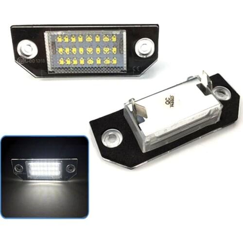 2Pcs Canbus LED License Plate Light for Volvo S80 XC90 S40 V60 XC60 S60 C70 V50 XC70 V70 White Car-Styling Number Lamp